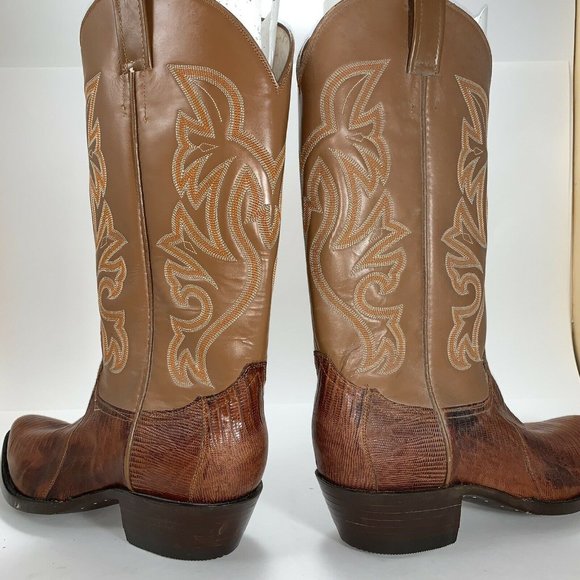 Cowtown Lizard Western Boots Women’s Size 10.5 D - Picture 4 of 10